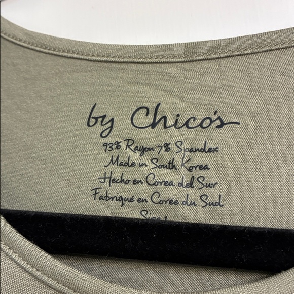 NWOT Chico’s Long Sleeve Tops - Classic Black, Olive Green - Picture 4 of 4